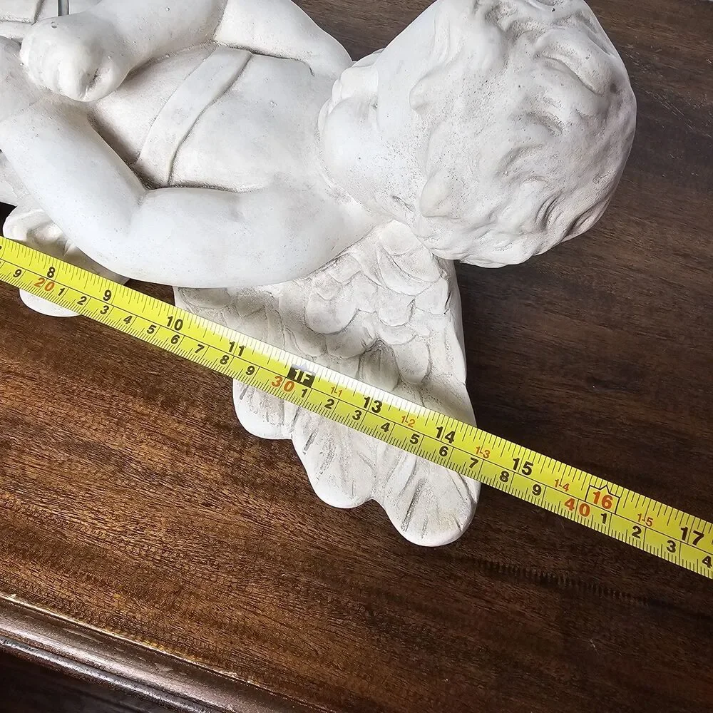 Vintage White Porcelain Cherub Towel Holder Wall Plaque – Ornate Victorian Style